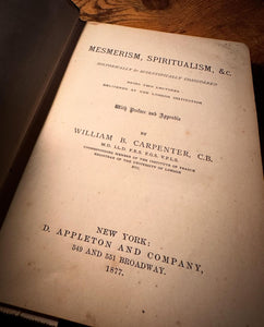 Mesmerism Spiritualism by William B. Carpenter