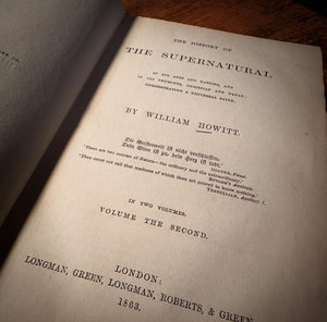 The History of The Supernatural Volume Two by William Howitt