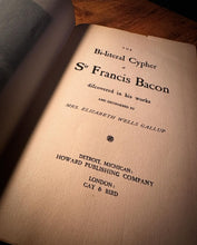 Load image into Gallery viewer, The Bi-Literal Cypher of Francis Bacon by E.W. Gallup