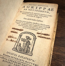 Load image into Gallery viewer, De Incertitudine et Vanitate Scientiarum et Artium by Henry Cornelius Agrippa