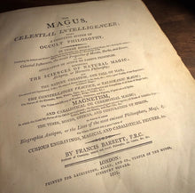 Load image into Gallery viewer, The Magus of Celestial Intelligencer by Francis Barrett