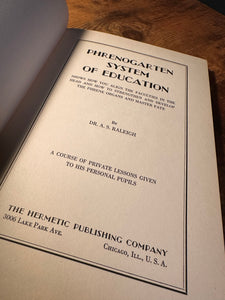 Phrenogarten System of Education by A.S. Raleigh