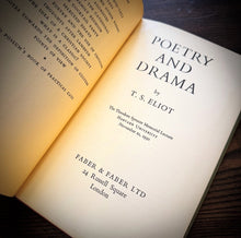 Load image into Gallery viewer, Poetry and Drama [1st U.K. Edition] by T. S. Eliot
