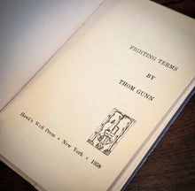 Load image into Gallery viewer, Fighting Terms by Thom Gunn