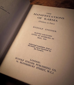 Manifestations of Karma by Rudolf Steiner