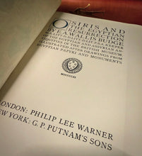 Load image into Gallery viewer, Osiris and the Egyptian Resurrection by E.A.Wallis Budge