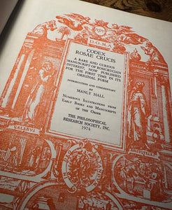 Copy of Codex Rosae Crucis D.O.M.A. by Manly P Hall