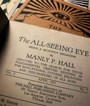 Load image into Gallery viewer, The All-Seeing Eye 1931 Pamphlets by Manly P Hall