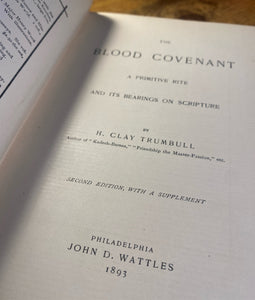 The Blood Covenant by Trumbull, H. Clay