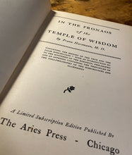 Load image into Gallery viewer, In the Pronaos of The Temple of Wisdom by Franz Hartmann