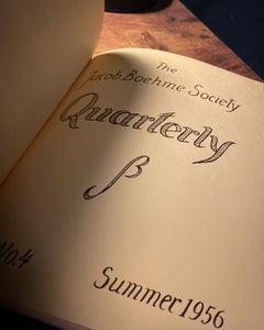 The Jacob Boehme Society Quarterly  (Volume 2-3)