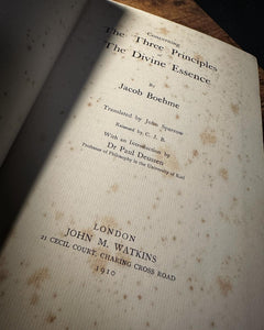 The Three Principles of the Divine Essence by Jacob Boehme