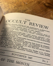 Load image into Gallery viewer, The Occult Review 1927