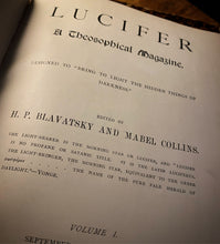 Load image into Gallery viewer, Lucifer: A Theosophical Magazine Volume 1 &amp; 2 by H.P. Blavatsky