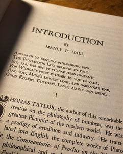 The Theoretic Arithmetic of the Pythagoreans by Thomas Taylor intro Manly P. Hall