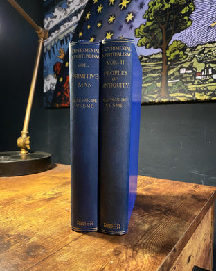 Experimental Spiritualism 2-Vol Set (1931 First Edition) by Caesar De Vesme