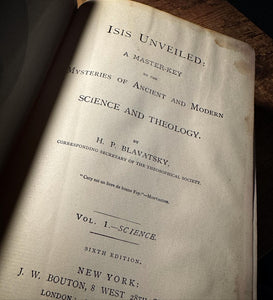 Isis Unveiled (1892 Edition) by H.P. Blavatsky