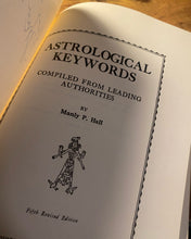 Load image into Gallery viewer, Astrological Keywords by Manly P. Hall [SIGNED]