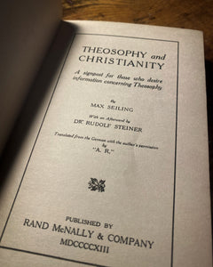 Theosophy and Christianity (1913 First Edition) by Max Seiling
