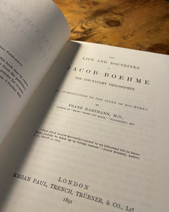 Jacob Boehme Life and Doctrine by Franz Hartmann