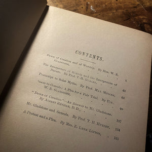 The Order of Creation (1886 First Edition)