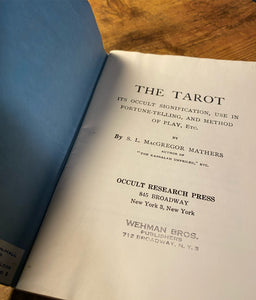The Tarot by MacGregor Mathers