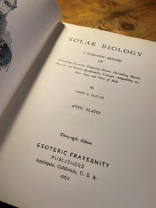 Solar Biology by Hiram Butler
