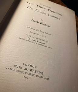 The Three Principles of the Divine Essence by Jacob Boehme