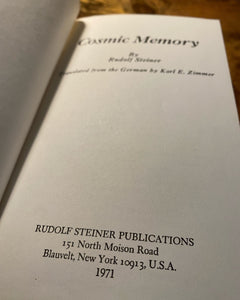 Cosmic Memory: Atlantis and Lemuria by Rudolf Steiner