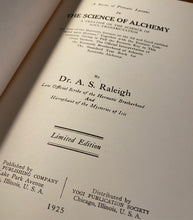 Load image into Gallery viewer, The Science of Alchemy by A.S. Raleigh