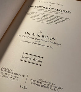 The Science of Alchemy by A.S. Raleigh