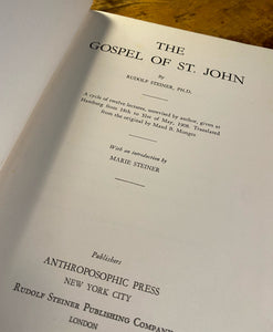 The Gospel of St. John by Rudolf Steiner