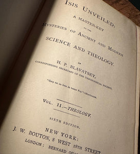 Isis Unveiled (1892 Edition) by H.P. Blavatsky