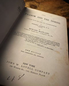 The Pilgrim and The Shrine by Edward Maitland