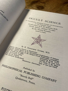 Occult Science or Hidden Forces by Swinburne Clymer