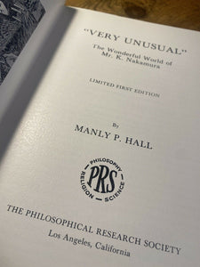 Very Unusual by Manly P Hall (First Limited Edition)